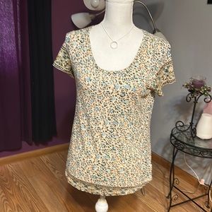 Lucky brand tee, sz S, floral